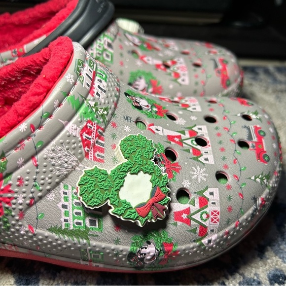 Crocs Dual Comfort Disney Christmas Holiday 2019 Mickey Mouse Clogs Size 8 - Picture 9 of 15